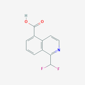 molecular formula C11H7F2NO2 B2603446 1-(Difluoromethyl)isoquinoline-5-carboxylic acid CAS No. 2248369-99-3