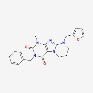 3-benzyl-9-(furan-2-ylmethyl)-1-methyl-6,7,8,9-tetrahydropyrimido[2,1-f]purine-2,4(1H,3H)-dione