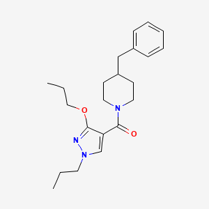 B2603462 (4-benzylpiperidin-1-yl)(3-propoxy-1-propyl-1H-pyrazol-4-yl)methanone CAS No. 1014090-14-2