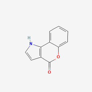 molecular formula C11H7NO2 B2603487 色烯并[4,3-b]吡咯-4(1H)-酮 CAS No. 156742-49-3