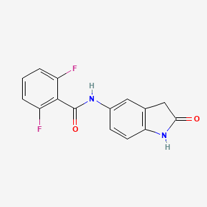 2,6-difluoro-N-(2-oxoindolin-5-yl)benzamide