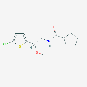 N-(2-(5-chlorothiophen-2-yl)-2-methoxyethyl)cyclopentanecarboxamide
