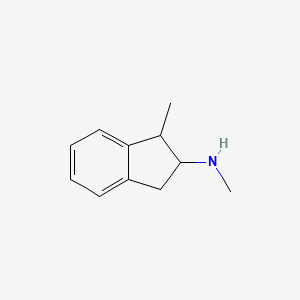 molecular formula C11H15N B2603505 N,1-Dimethyl-2,3-dihydro-1H-inden-2-amine CAS No. 2002254-80-8