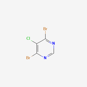 molecular formula C4HBr2ClN2 B2603509 4,6-Dibromo-5-chloropyrimidine CAS No. 2229563-91-9