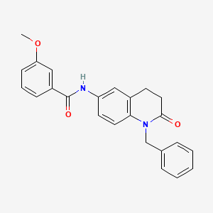 molecular formula C24H22N2O3 B2603518 N-(1-benzyl-2-oxo-1,2,3,4-tetrahydroquinolin-6-yl)-3-methoxybenzamide CAS No. 954683-71-7