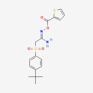 [(Z)-[1-amino-2-(4-tert-butylphenyl)sulfonylethylidene]amino] thiophene-2-carboxylate