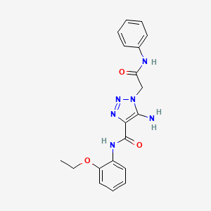 5-amino-N-(2-ethoxyphenyl)-1-[2-oxo-2-(phenylamino)ethyl]-1H-1,2,3-triazole-4-carboxamide