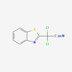 molecular formula C9H4Cl2N2S B2603546 2-(1,3-苯并噻唑-2-基)-2,2-二氯乙腈 CAS No. 923723-76-6