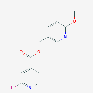 molecular formula C13H11FN2O3 B2603551 (6-Methoxypyridin-3-yl)methyl 2-fluoropyridine-4-carboxylate CAS No. 1394651-92-3