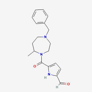 molecular formula C19H23N3O2 B2603560 5-(4-Benzyl-7-methyl-1,4-diazepane-1-carbonyl)-1H-pyrrole-2-carbaldehyde CAS No. 2224543-50-2