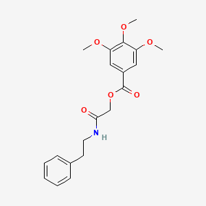 molecular formula C20H23NO6 B2603563 [(2-Phenylethyl)carbamoyl]methyl 3,4,5-trimethoxybenzoate CAS No. 1794781-63-7