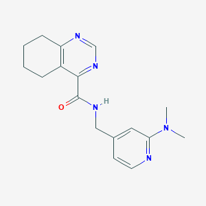 N-[[2-(Dimethylamino)pyridin-4-yl]methyl]-5,6,7,8-tetrahydroquinazoline-4-carboxamide