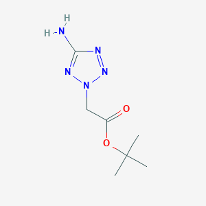 molecular formula C7H13N5O2 B2603587 Tert-butyl 2-(5-aminotetrazol-2-yl)acetate CAS No. 150056-40-9