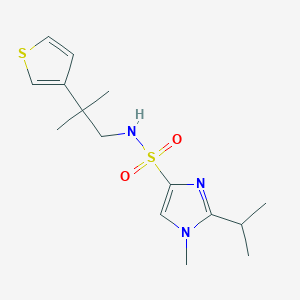 2-isopropyl-1-methyl-N-(2-methyl-2-(thiophen-3-yl)propyl)-1H-imidazole-4-sulfonamide