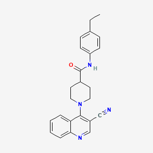 5-[5-(3,4-dimethylphenyl)-1,2,4-oxadiazol-3-yl]-1-(3-oxo-3-pyrrolidin-1-ylpropyl)-1H-1,2,3-benzotriazole