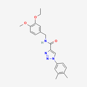 1-(3,4-dimethylphenyl)-N-(3-ethoxy-4-methoxybenzyl)-1H-1,2,3-triazole-4-carboxamide