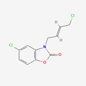 molecular formula C11H9Cl2NO2 B2603648 5-氯-3-[(E)-4-氯丁-2-烯基]-1,3-苯并噁唑-2-酮 CAS No. 866150-27-8