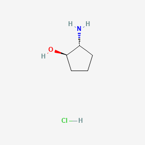 molecular formula C5H12ClNO B2603661 trans-2-Aminocyclopentanol hydrochloride CAS No. 31775-67-4; 68327-11-7