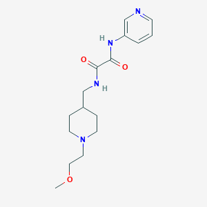 molecular formula C16H24N4O3 B2603671 N1-((1-(2-methoxyethyl)piperidin-4-yl)methyl)-N2-(pyridin-3-yl)oxalamide CAS No. 1251547-47-3
