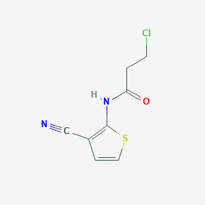 3-chloro-N-(3-cyanothiophen-2-yl)propanamide