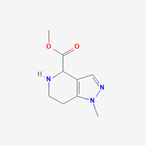 molecular formula C9H13N3O2 B2603681 Methyl 1-methyl-4,5,6,7-tetrahydropyrazolo[4,3-c]pyridine-4-carboxylate CAS No. 2089711-26-0