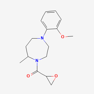 [4-(2-Methoxyphenyl)-7-methyl-1,4-diazepan-1-yl]-(oxiran-2-yl)methanone