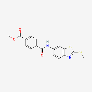 Methyl 4-((2-(methylthio)benzo[d]thiazol-6-yl)carbamoyl)benzoate