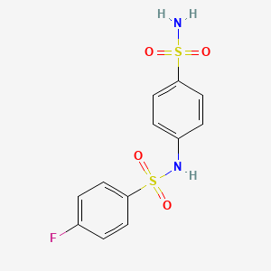 4-fluoro-N-(4-sulfamoylphenyl)benzenesulfonamide