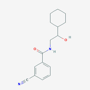 molecular formula C16H20N2O2 B2603709 3-cyano-N-(2-cyclohexyl-2-hydroxyethyl)benzamide CAS No. 1351645-89-0