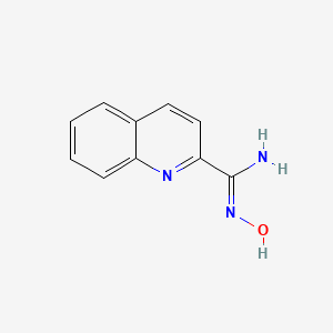 molecular formula C10H9N3O B2603711 N'-hydroxyquinoline-2-carboximidamide CAS No. 2225833-82-7; 72081-99-3