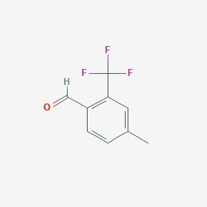molecular formula C9H7F3O B2603720 4-Methyl-2-(trifluoromethyl)benzaldehyde CAS No. 1261622-11-0
