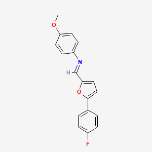 [5-(4-Fluoro-phenyl)-furan-2-ylmethylene]-(4-methoxy-phenyl)-amine