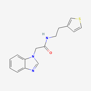 2-(1H-benzo[d]imidazol-1-yl)-N-(2-(thiophen-3-yl)ethyl)acetamide