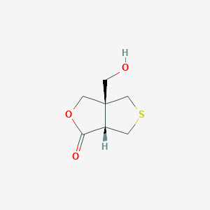 molecular formula C7H10O3S B2603726 (3As,6aS)-6a-(hydroxymethyl)-1,3a,4,6-tetrahydrothieno[3,4-c]furan-3-one CAS No. 2470279-35-5