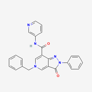 5-benzyl-3-oxo-2-phenyl-N-(pyridin-3-yl)-3,5-dihydro-2H-pyrazolo[4,3-c]pyridine-7-carboxamide