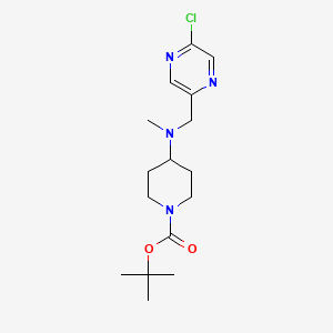 molecular formula C16H25ClN4O2 B2603739 Tert-butyl 4-[(5-chloropyrazin-2-yl)methyl-methylamino]piperidine-1-carboxylate CAS No. 1186081-57-1