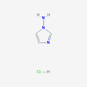 molecular formula C3H6ClN3 B2603772 1H-Imidazol-1-amine hydrochloride CAS No. 83279-44-1