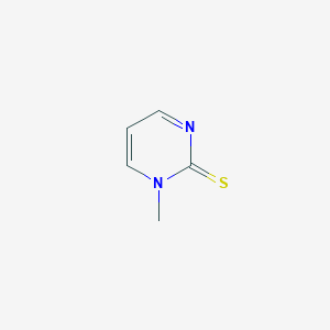 molecular formula C5H6N2S B2603780 1-Methyl-1,2-dihydropyrimidine-2-thione CAS No. 73547-86-1
