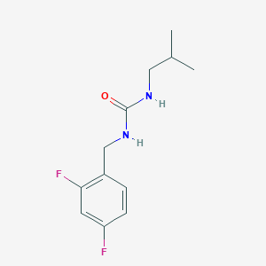 1-[(2,4-Difluorophenyl)methyl]-3-(2-methylpropyl)urea