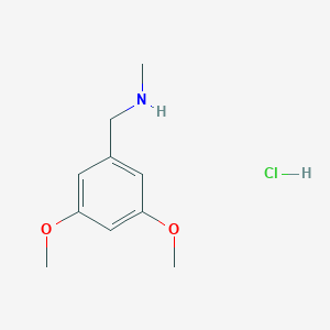 molecular formula C10H16ClNO2 B2603794 1-(3,5-Dimethoxyphenyl)-N-methylmethanamine;hydrochloride CAS No. 2490430-34-5