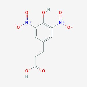 molecular formula C9H8N2O7 B026038 3-(4-羟基-3,5-二硝基苯基)丙酸 CAS No. 108302-82-5