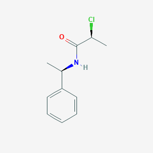molecular formula C11H14ClNO B2603815 (2S)-2-氯代-N-[(1R)-1-苯乙基]丙酰胺 CAS No. 1687750-35-1