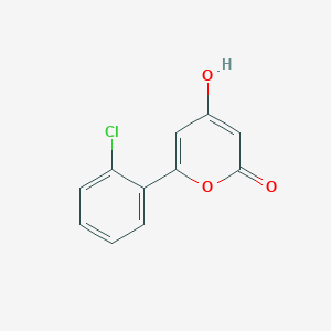 molecular formula C11H7ClO3 B2603823 6-(2-Chlorophenyl)-4-hydroxy-2h-pyran-2-one CAS No. 1029437-33-9