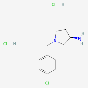 molecular formula C11H17Cl3N2 B2603834 (R)-1-(4-氯苄基)吡咯烷-3-胺二盐酸盐 CAS No. 226249-94-1