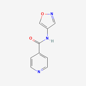 molecular formula C9H7N3O2 B2603837 N-(异恶唑-4-基)异烟酰胺 CAS No. 1396638-02-0
