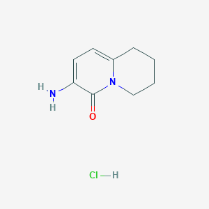 3-Amino-6,7,8,9-tetrahydroquinolizin-4-one;hydrochloride