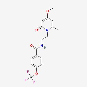 N-(2-(4-methoxy-6-methyl-2-oxopyridin-1(2H)-yl)ethyl)-4-(trifluoromethoxy)benzamide
