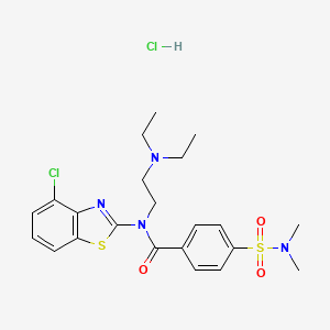 N-(4-chlorobenzo[d]thiazol-2-yl)-N-(2-(diethylamino)ethyl)-4-(N,N-dimethylsulfamoyl)benzamide hydrochloride