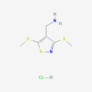 [3,5-Bis(methylthio)isothiazol-4-yl]methylamine hydrochloride