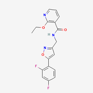 N-((5-(2,4-difluorophenyl)isoxazol-3-yl)methyl)-2-ethoxynicotinamide